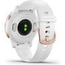 Часы GARMIN VENU 2S ROSE GOLD STAINLESS STEEL BEZEL WITH WHITE CASE AND SILICONE BAND 010-02429-13