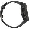 Смарт-часы GARMIN FENIX 8 – 43 мм, AMOLED Sapphire, титан с DLC-покрытием Carbon Gray и силиконовым ремешком черного/серого цвета 010-02903-21